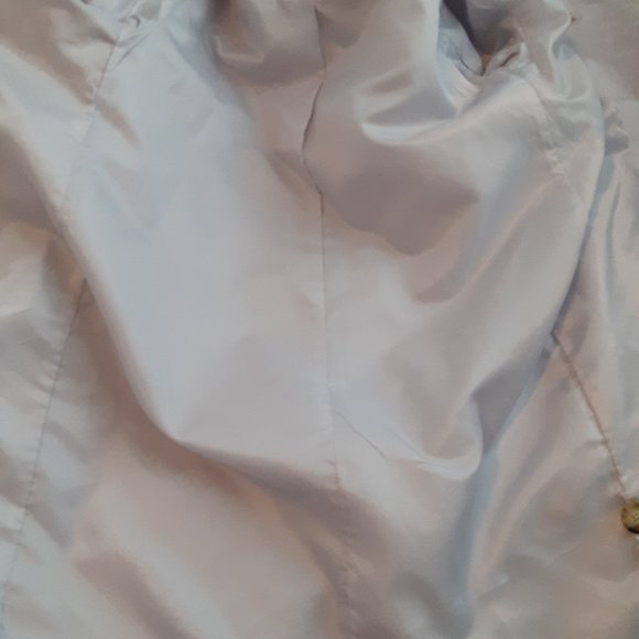 Pale Purple/Lavender Gap Trench Coat w/Hidden Button Up Closure Size XS - Picture 10 of 13